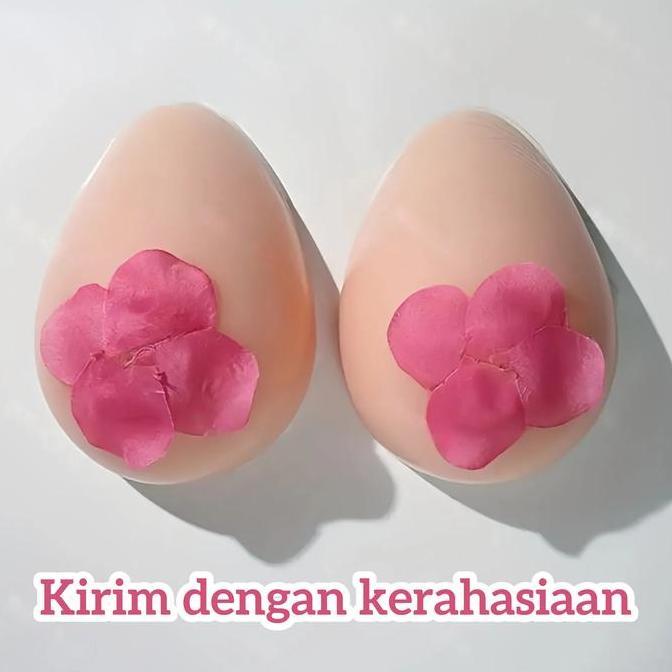 Promo 1 pasang Silikon Bra Mastektomi Insert Pad Penyumpal Breast Cancer Payudara Palsu payudara pal