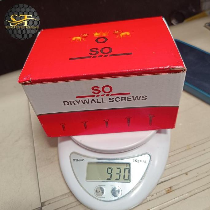 SEKRUP GYPSUM SO (6x1" inchi) - BAUT SKRUP GYPSUM/930 GRAM/KOTAK