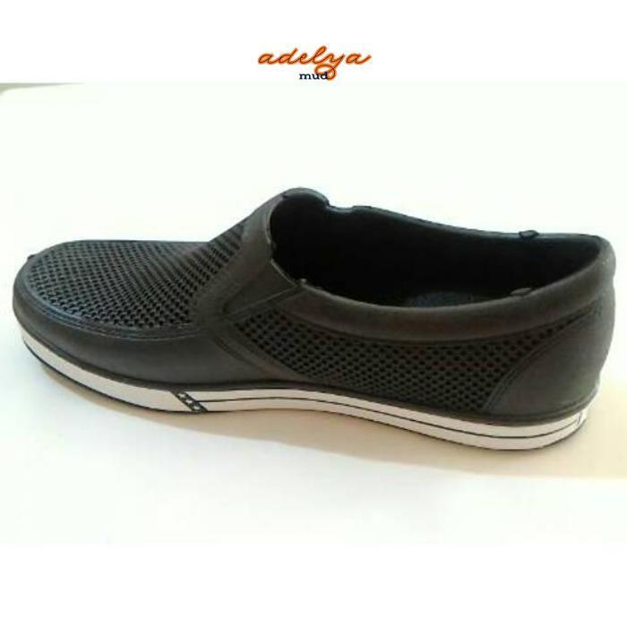 hj-45 Nikko 8136 - Sepatu 38-43 Karet Hitam Pria Murah / Sepatu Hitam Laki / Sepatu Waterproff Premi