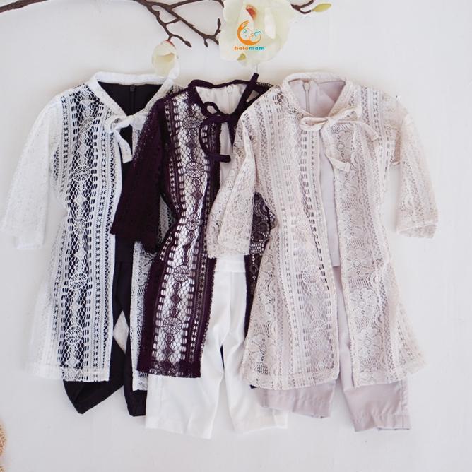 Halomam - Jasmine Set (Outer Anak/Bayi 1-5 Tahun/Outer Anak Perempuan/Outer Brukat)