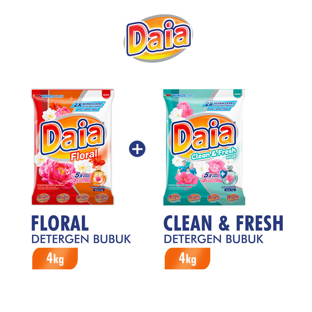 Daia Detergen Bubuk 4 kg Mix Variant
