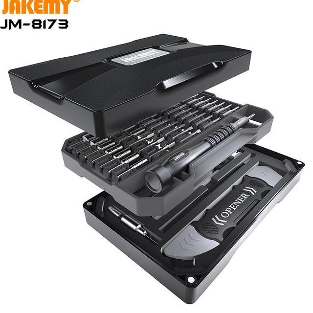 Jakemy Jm8173 69 In 1 Obeng Set Handphone Laptop Jam Tangan Triwing