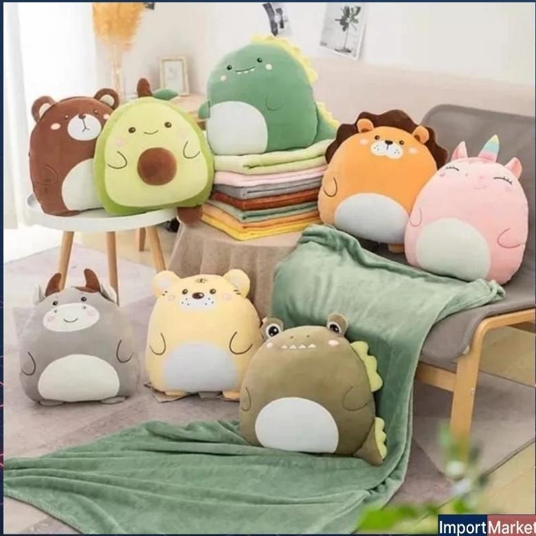 Boneka 4In1 Balmut Bantal Selimut Anak Dewasa Boneka Unicorn Princess