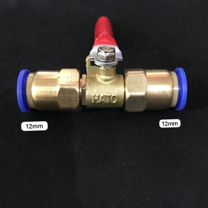 Stop Kran Valve Selang 12Mm Konektor Slip Lock Pneumatic