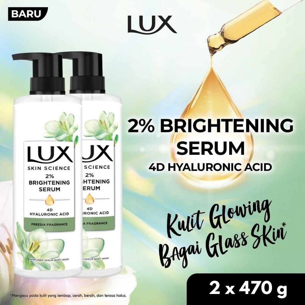 [NEW!] LUX Skin Science Freesia Body Wash Pump 470G - Twinpack