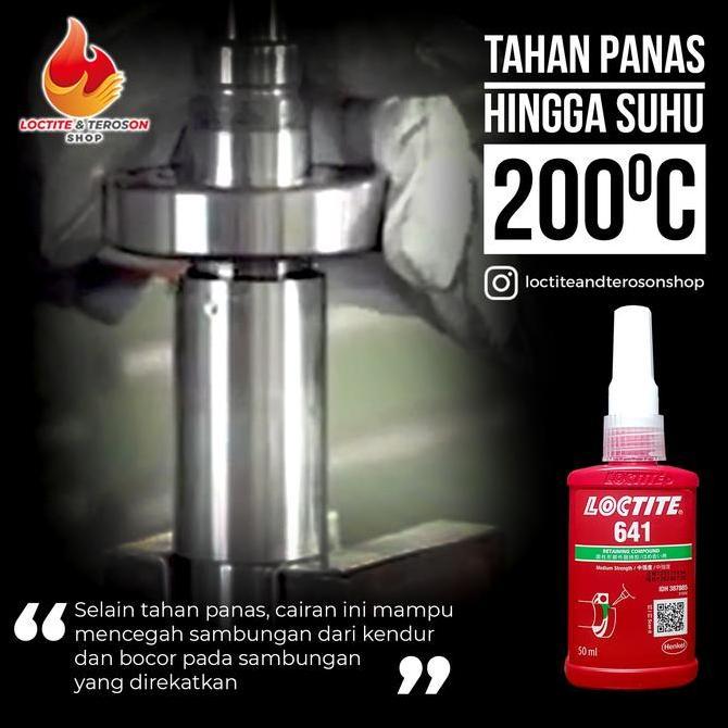 Promo Lem Bearing Loctite 641 Medium Strength 50Ml Cod