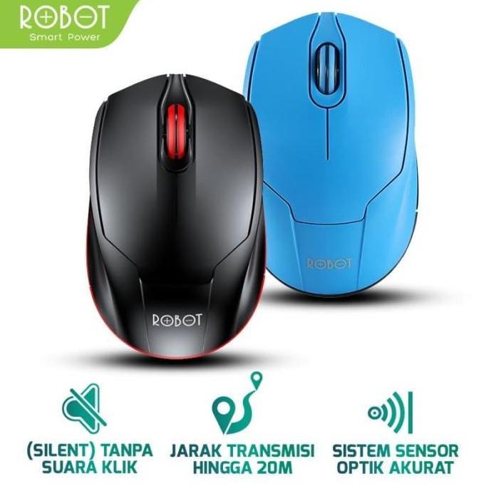 Mouse Wireless Robot M310 Silent Key 2.4G Smart IC Chip Power