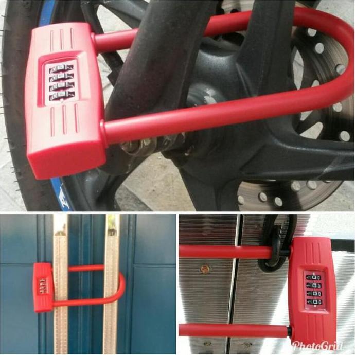 Kunci Gembok Motor Anti maling Pakai Pasword Gembok Pagar Pin Pasword