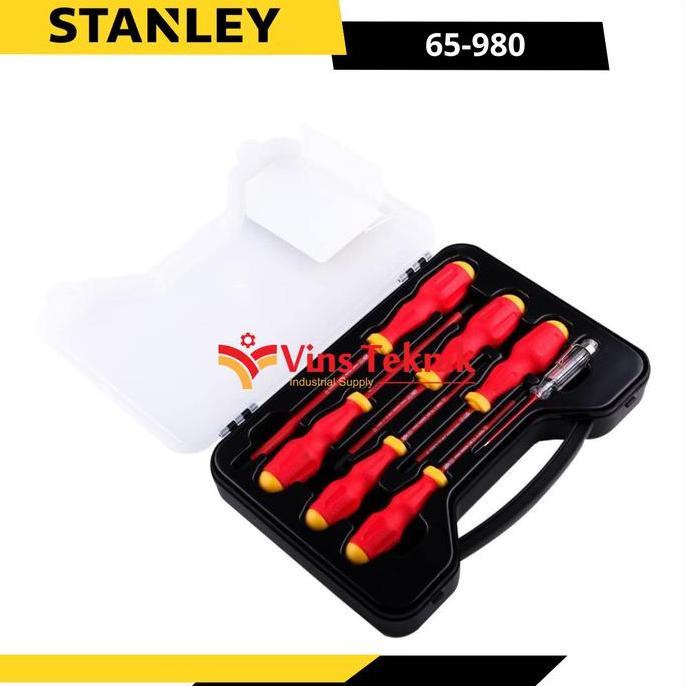 Promo Obeng Tangan Set Vde Obeng Listrik 7Pcs Stanley 65-980 Cod