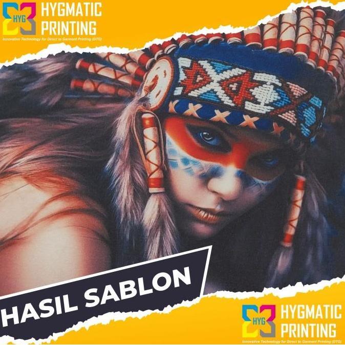 Sablon baju kaos custom sablon satuan DTF & DTG (Kaos Hitam & Warna 2) murah