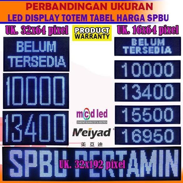 RUNNING TEXT LED DISPLAY TOTEM TABEL HARGA SPBU