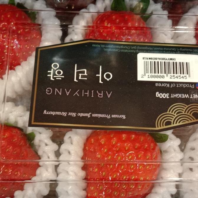 Ready strawberry korea jumbo 330gr