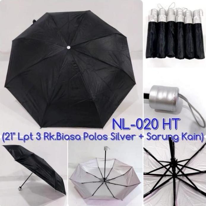 payung polos warna lipat 3 grosir