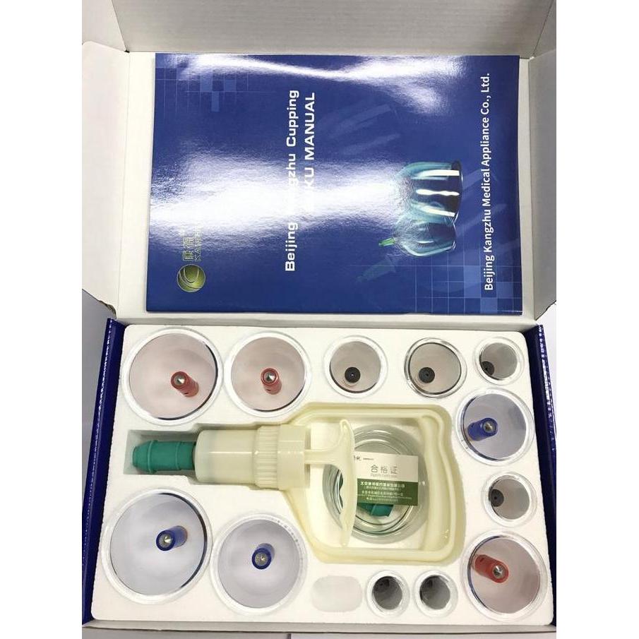 Kop Bekam Isi 12 Pcs Kop Angin Kangzhu / Alat Bekam Isi 12 Kop Murah Berkualitas Tebal Original Kual