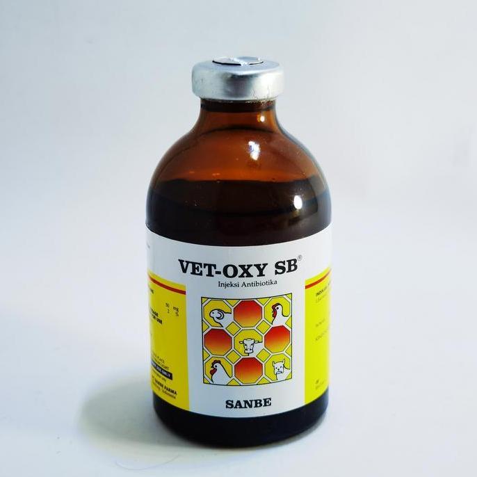 Antibiotik Hewan Injeksi Oxytetracycline Vet Oxy Sb Sanbe 50 Ml