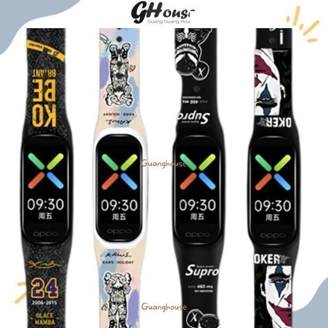 Strap Oppo Band Motif Silikon Tali Jam Oppo Band Bahan Silikon