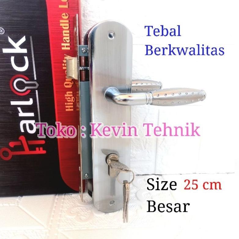 Kunci Pintu Besar Set 25 cm, Kunci Pintu Rumah Komplit, Handle Kunci Pintu set