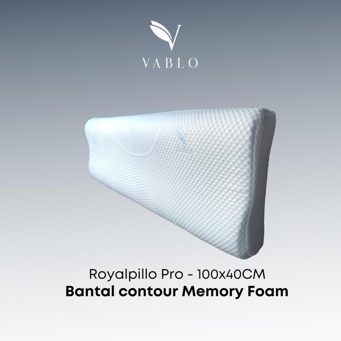 Vablo Royalpillo Xtra Long Pillow - memory foam - contour pillow