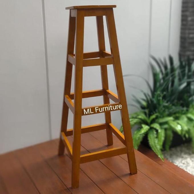 PROMO - Bangku Kayu Tinggi 120 cm Kayu Kamper