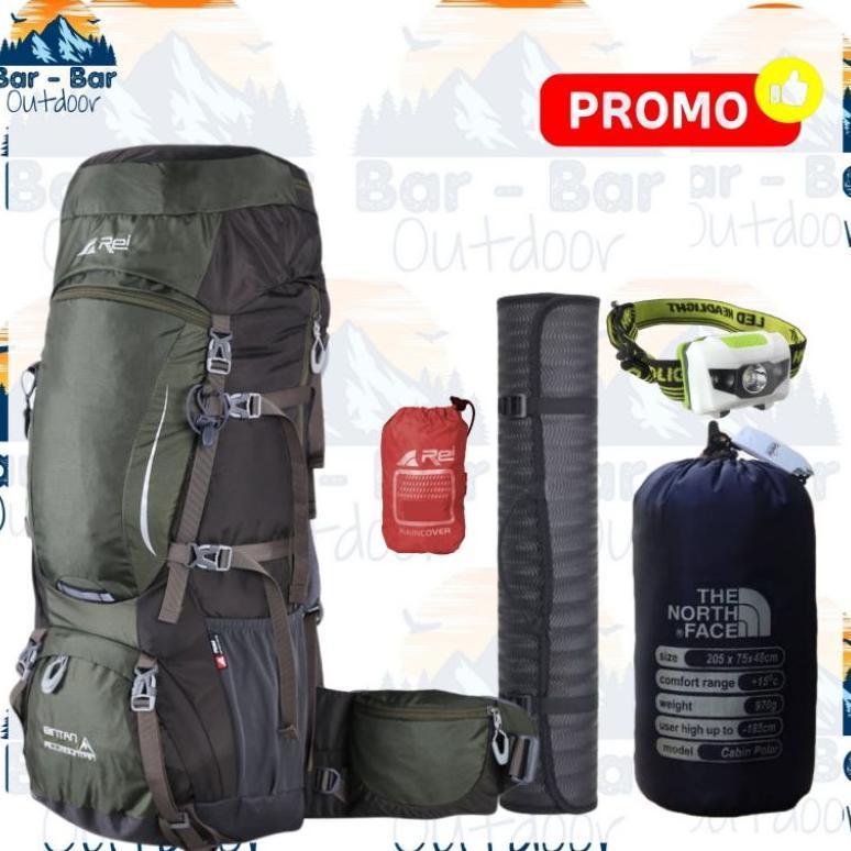 Paket Pendakian Tas Gunung Tas Outdoor Carrier Arei Rei Bintan 60+5L