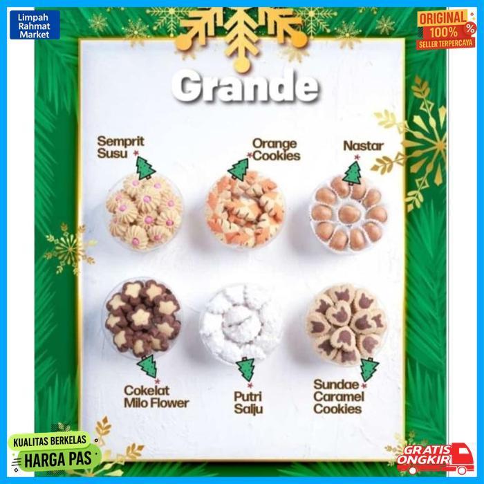 New Hampers Natal Bellarosa Kue Kering Isi 6 Toples Christmas Kado Parcel Gift Set