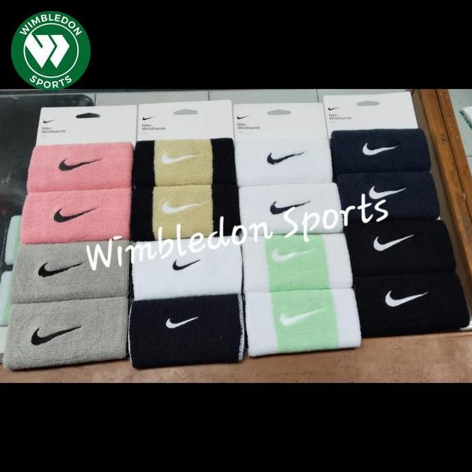 TERBARU - WRISTBAND NIKE SWOOSH NIKE HAND BAND ORIGINAL ISI 2 LONG