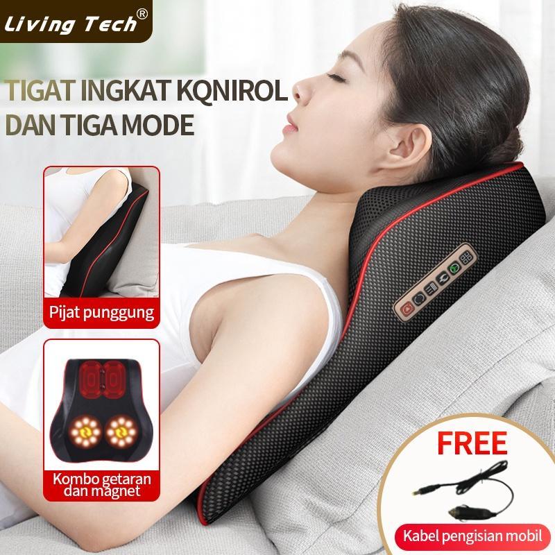 Pijat Multifungsi Bahu Dan Tulang Belakang Leher Dengan Bantalan Pijat Listrik / Bantal Pijat Mobil 