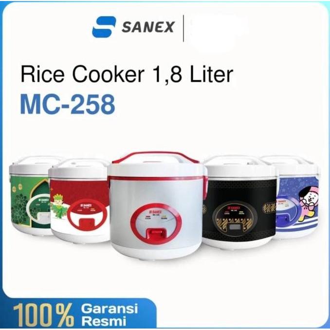 Rice Cooker Sanex 1.8 Liter / Magic Com Sanex 1.8 L / Mejikom Sanex