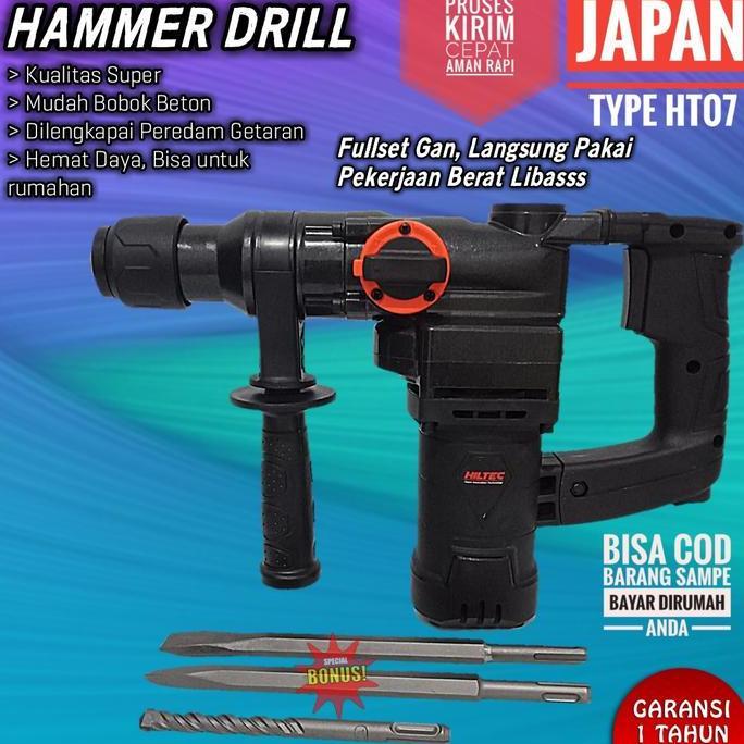 Jack Hammer Drill HILTEC Mesin Bor Beton Impact Bobok Tembok dll MURAH