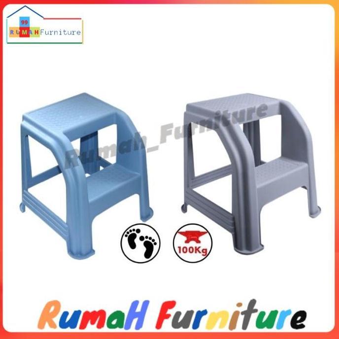 NEW - Bangku Pijak Bangku Plastik Bangku Tangga Bangku Mini - biru