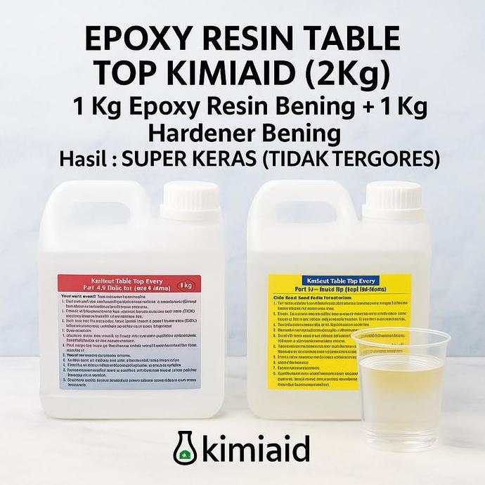 PROMO DISKON - Epoxy Resin Table Top - 2 Kg - Epoxy Resin Meja Table Top