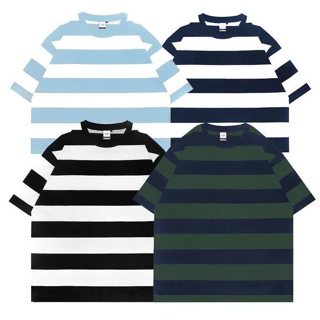 Otsky Kaos Pria Oversize Salur Biggest Polos
