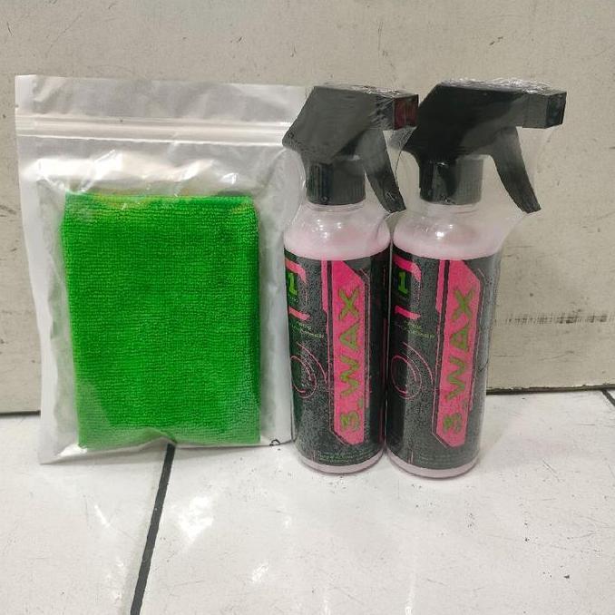3_WAX WATERLESS/ DETAILER / PENGHILANG JAMUR / EFEK NANO COATING / Car Kendaraan