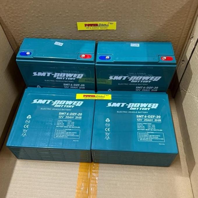 Baterai Sepeda Motor Listrik Selis U-winfly 48V 20AH ( 4pcs 12v 20Ah / 4x 6-DZF-20 ) Merk SMT POWER 