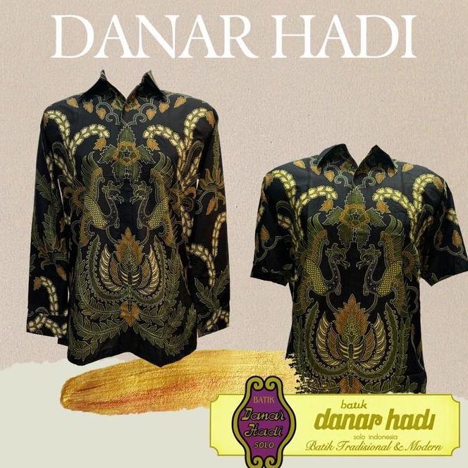 Kemeja Batik Katun Danar Hadi Hitam
