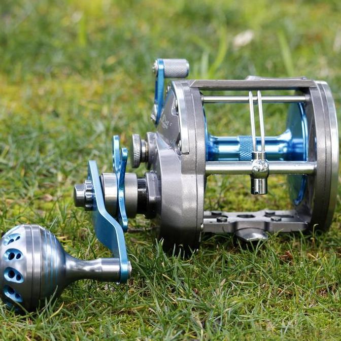 Sougayilang Reel Pancing Air Asin Cast Drum Trolling Reel Full Metal Marine Saltwater Reel Reel Laut