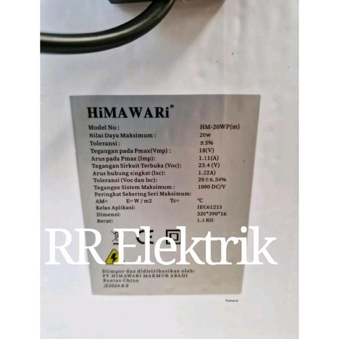 Solar Panel Solar Cell Panel Surya Mitsuyama 20wp Monocrystalline 20 Wp Mono Black Mono