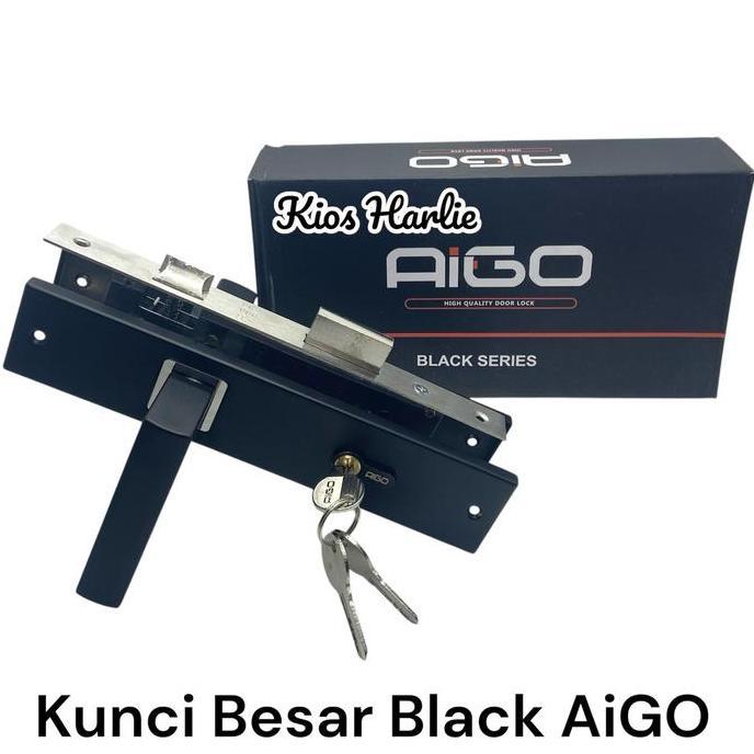 Handle pintu hitam, kunci pintu rumah, handle rumah black