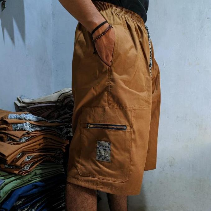 Paket 3Pcs Celana Cargo Kolor Mistak 7/8 Celana Bapak Dibawah Lutut Super Jumbo Panjang Dibawah Lutu