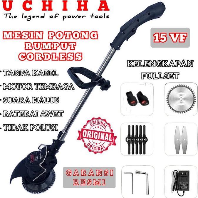 TERBARU Mesin potong rumput padi uchiha uciha brush cutter cordless baterai BISA GOSEND