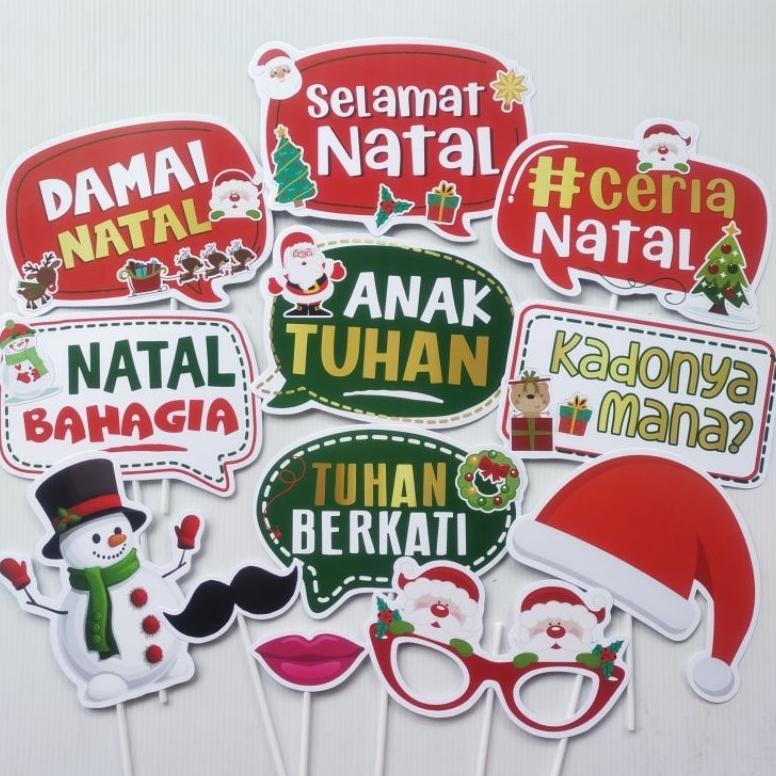 SELAMAT NATAL  PROPS PHOTOBOOTH CHRISTMAS DEKORASI NATAL