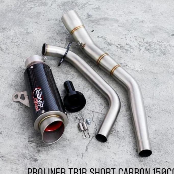 Knalpot Racing Proliner TR2 Short Carbon All New R15 V3 / R15 V4 VVA
