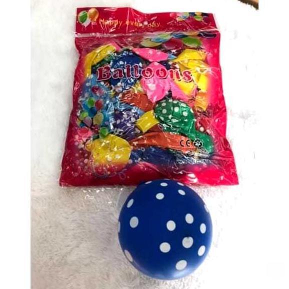 BALON POLKADOT ISI 100 PCS - BALON POLKADOT / BALON POLKADOT ISI 100 PCS MURAH / BALON - BALON
