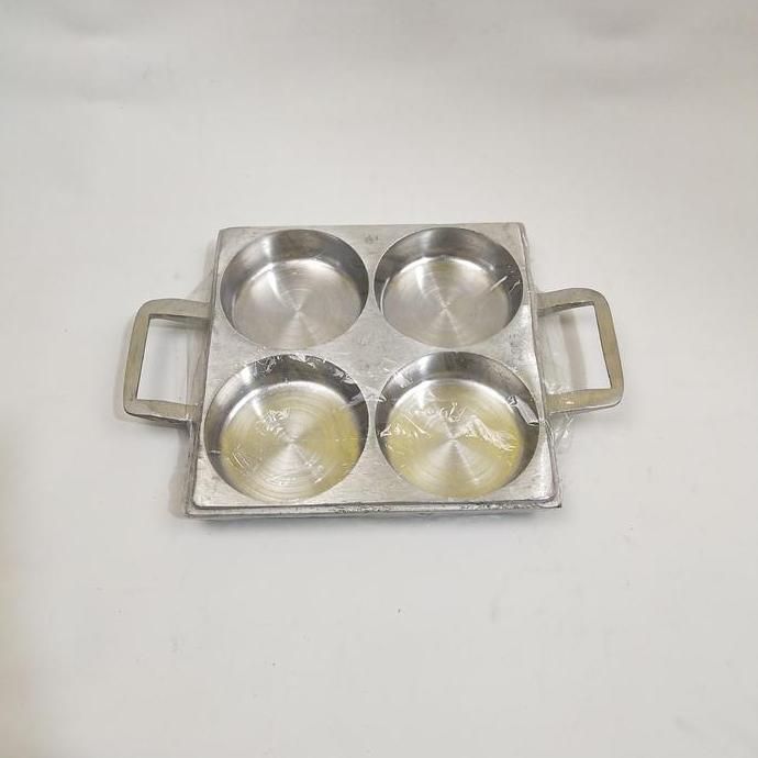 ALUMUNIUM COR EDDY SELONG 4 LUBANG | Cetakan Kue Martabak