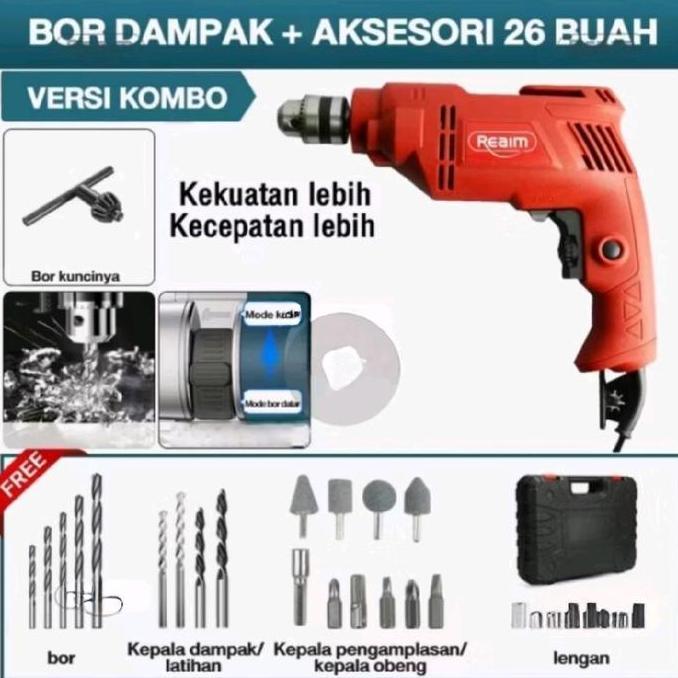 Mesin Bor Listrik 13MM Bolak Balik Bor Listrik Modern Bor 13MM Bor Tembok Bor