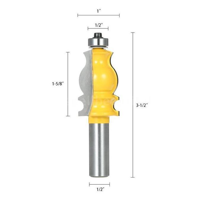 Mata Router Bit 1/2 Shank Mata Profil Parquet Skirting Board