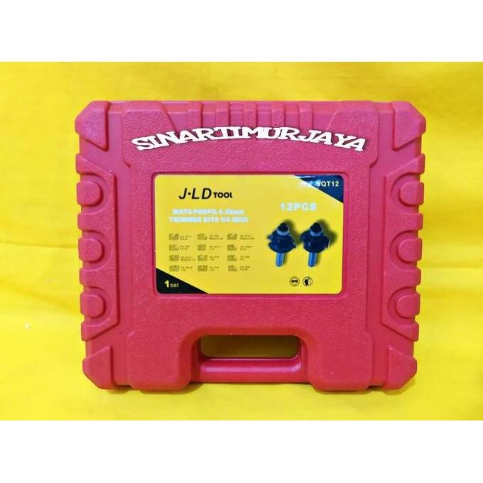 MATA PROFIL TRIMER BITS / ROUTER SET 12 pcs / MATA Profile Ukir Kayu