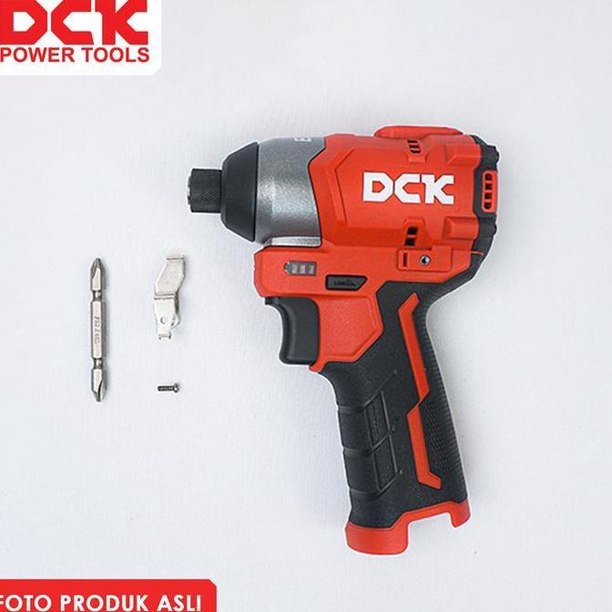 DCK Cordless Brushless Impact Driver Torsi 140 Nm KDPL04-8 / Mesin Obeng Impact Baterai 12V