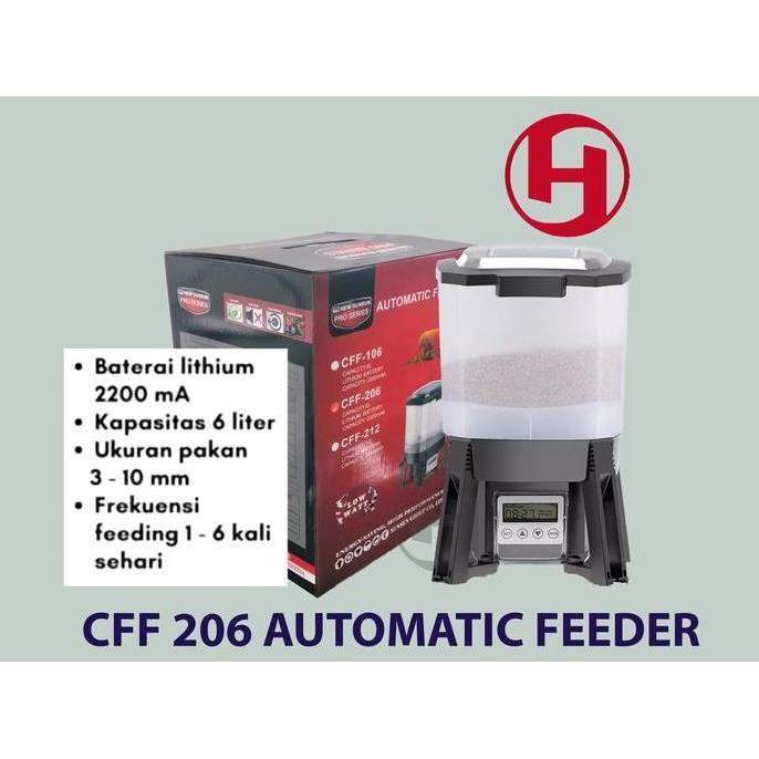 SUNSUN CFF 206 PEMBERI MAKAN IKAN OTOMATIS AUTOMATIC FEEDER ORIGINAL