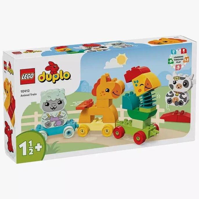 Lego City DIY Duplo Animal Train Kereta Plus 4 Hewan Mainan Brick